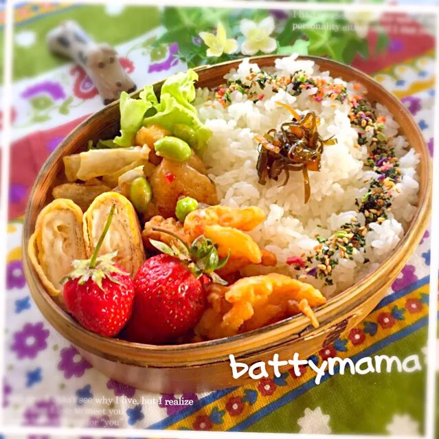 フライパンひとつで♡とりマヨネーズ弁当～♡battymamaの節約しても美味しいお弁当♡|ばってぃーまま＠♪さん