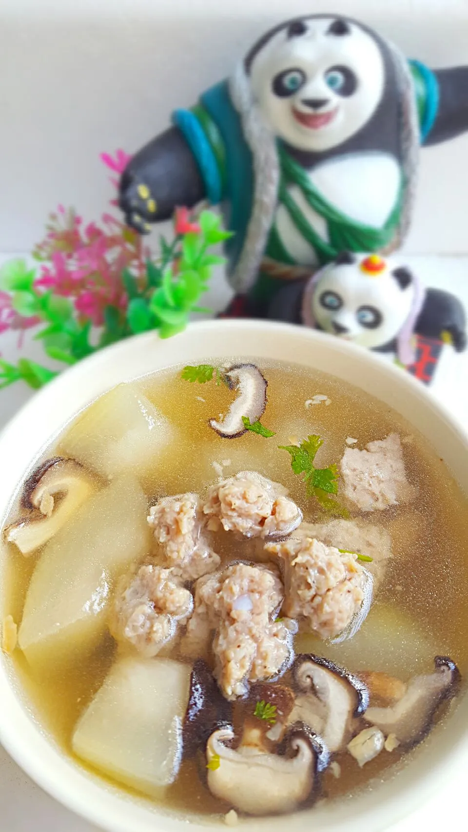 "ต้มจืดฟักหมูสับ" 🐷🍜
(Wintermelon soup pork chop)
มื้อเช้าแสนง่ายดาย...🌄😋|🌴Papa Naughty...(new id)🍹さん