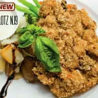 Snapdishの料理写真:"Peeps, this is what you came for?" NEW on our Menu!! Come and try this for a change!✨These deep fried breaded chicken with oat is delightfully crunchy and is d|Joe Vivekさん