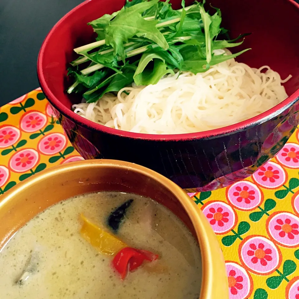 グリーンカレーそうめん|優花さん