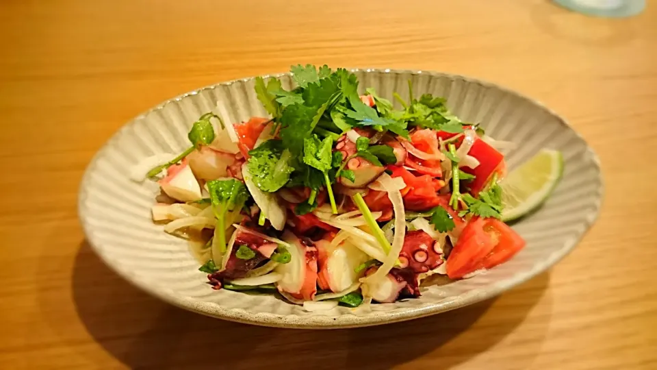 チョッパー＆ホヌさんの料理
たことクレソンの香菜サラダ|Naoさん