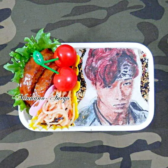 HiGH&LOW RUDE BOYS『ピー/ZEN』弁当
 #オブラートアート|みんなのあねごさん