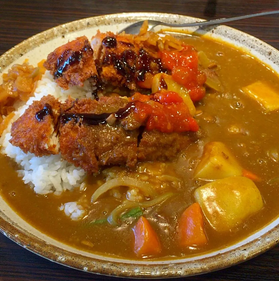 手仕込みササミかつカレー 野菜＋サルサソース|るみおんさん