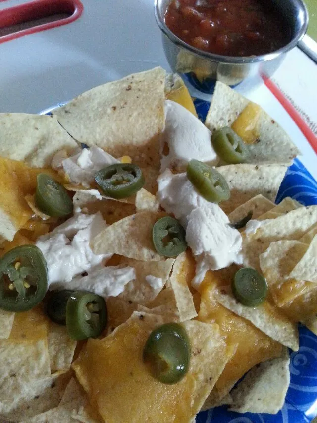 nachos with the fixings i had.|Polly Gelfusoさん