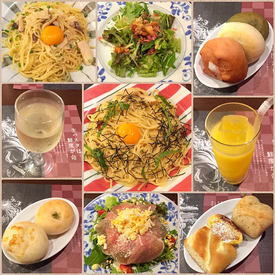 Snapdishの料理写真:5/15❤︎鎌倉パスタでランチ❤︎パン食べ放題|Makinsさん