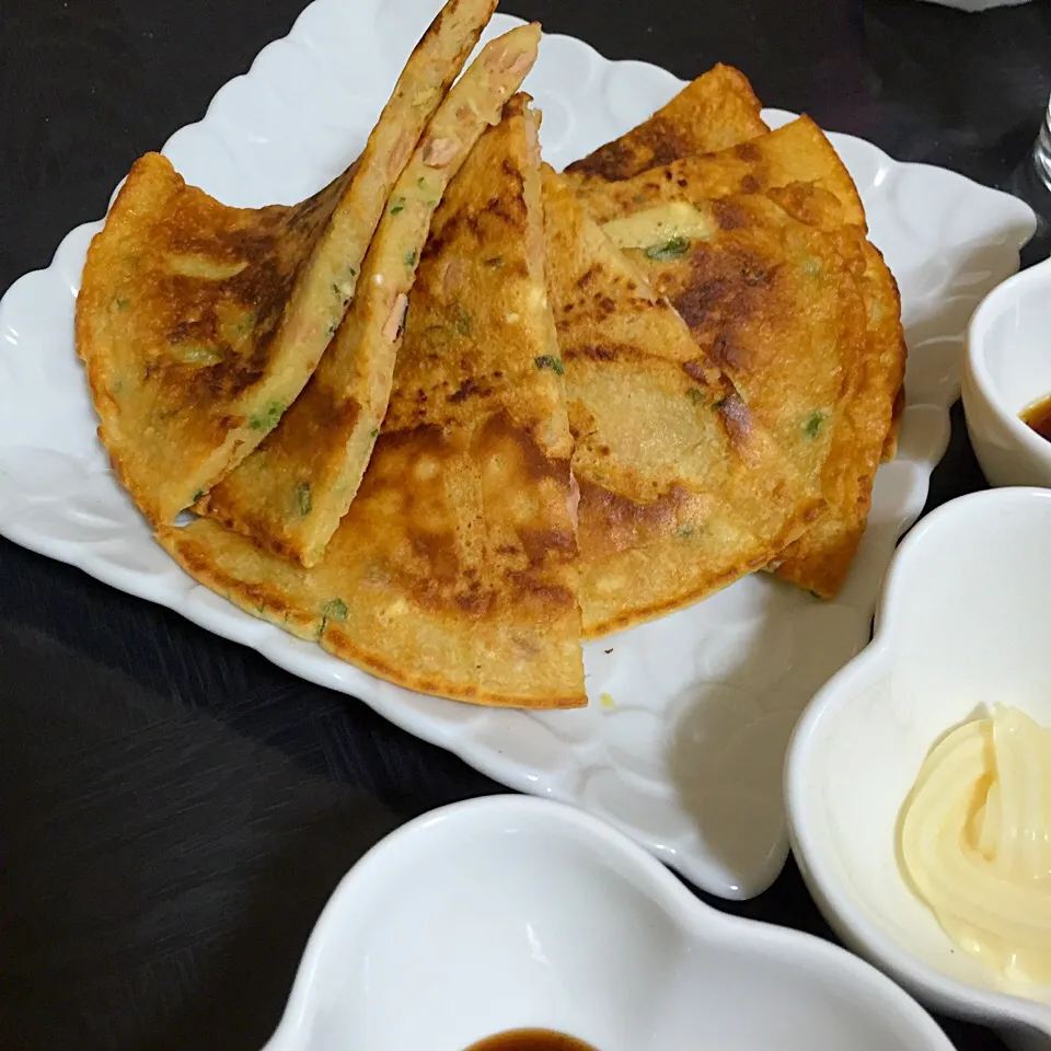 沖縄料理のヒラヤーチー。|ゆえさん