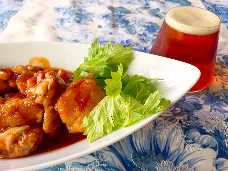 ビールが進むよ 鶏肉のピリ辛ケチャップ煮|Ayuさん