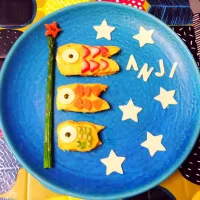 Snapdishの料理写真:鯉のぼりパンケーキ☆|tori☆さん