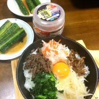 今日は焼肉！ビビンバも一緒に韓国気分✨|mikiさん