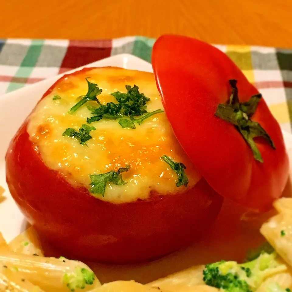 丸ごとトマトのキーマカレー|もなかさん