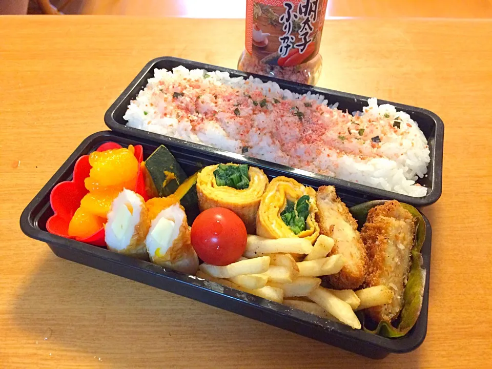 Snapdishの料理写真:5/16 今日の中1男子弁当^_^|chunさん