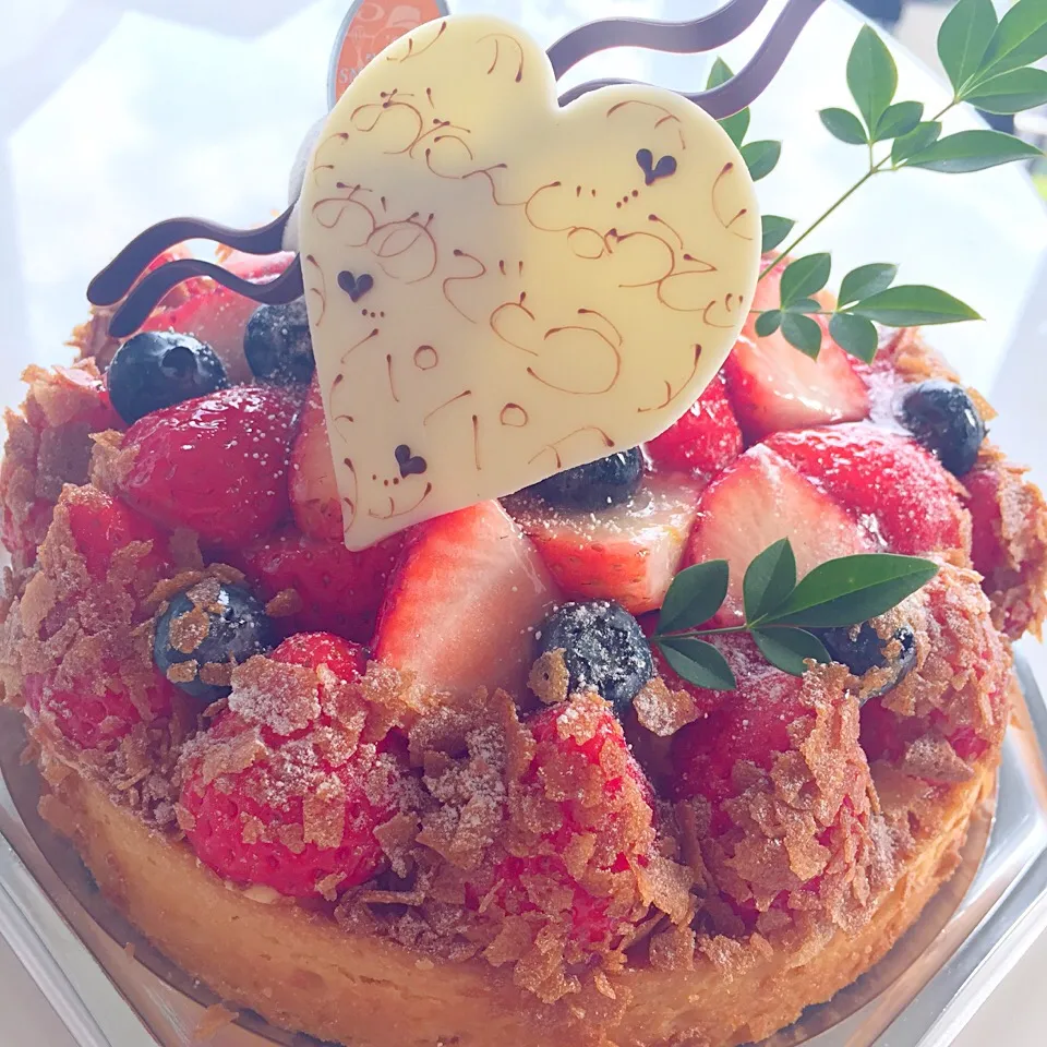 バースデーケーキ❤︎|すいかみかんさん