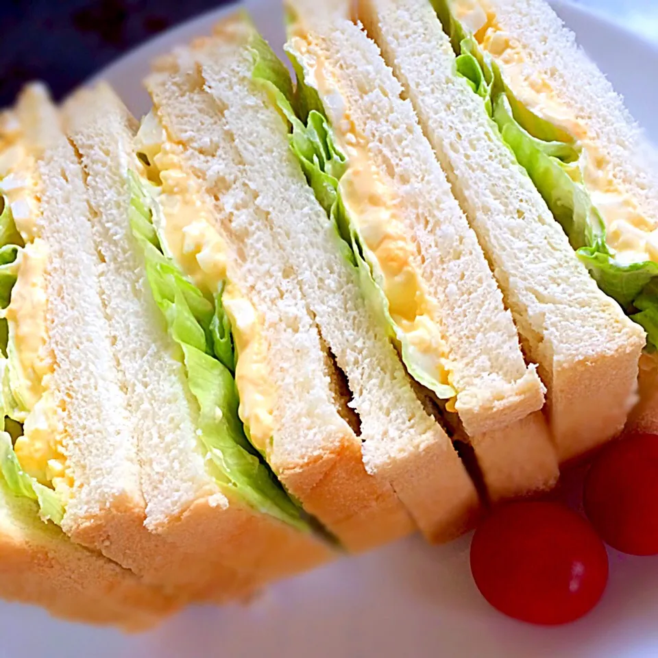 たまごレタスサンド☕️|みなさん