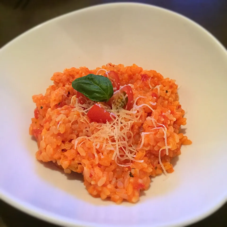 完熟トマトのチーズリゾット|りんごっちさん