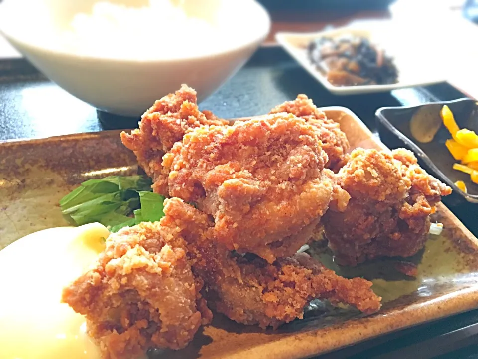 若鶏からあげ定食|こさん