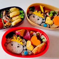 Snapdishの料理写真:遠足用ツムツムのエルサの海苔巻き弁当♥|いくさん