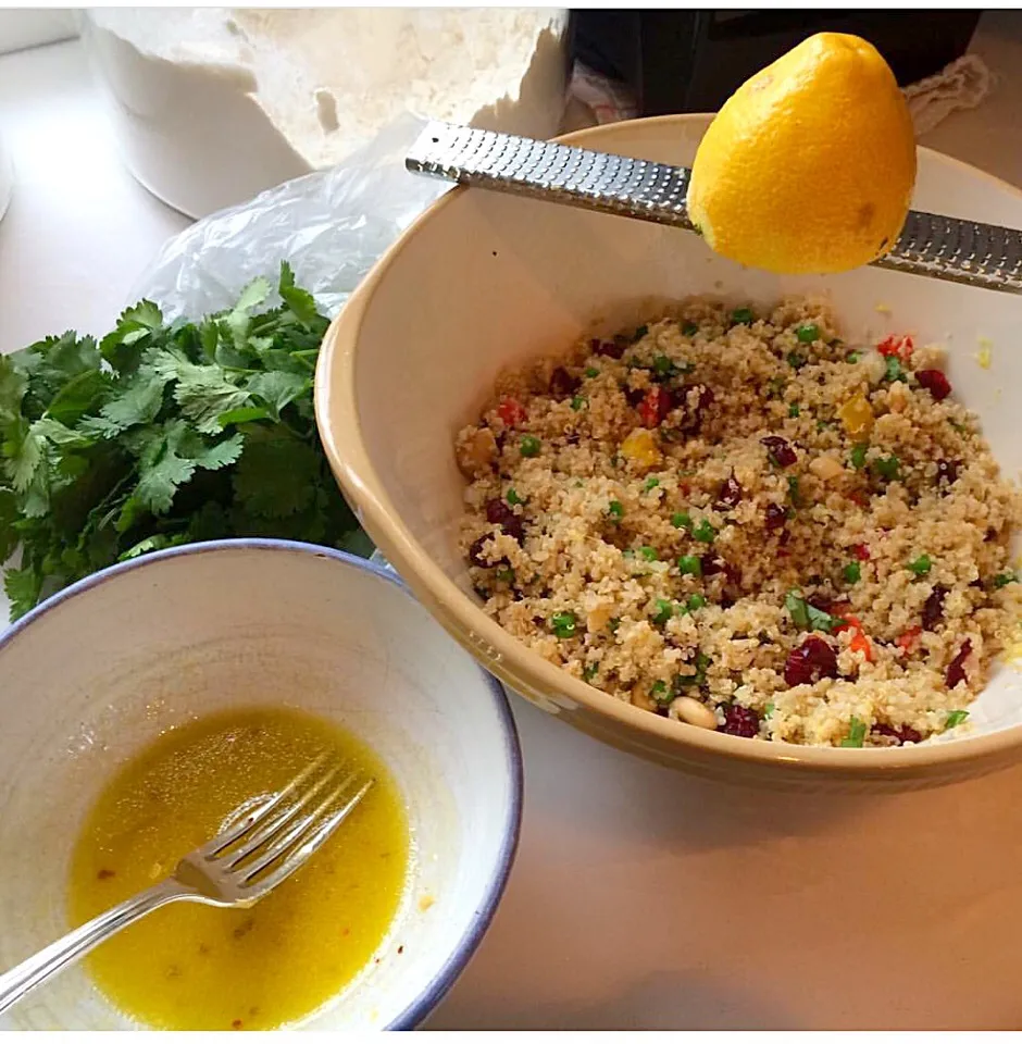 Quinoa salad with lemon viniagrette|🌺IAnneさん