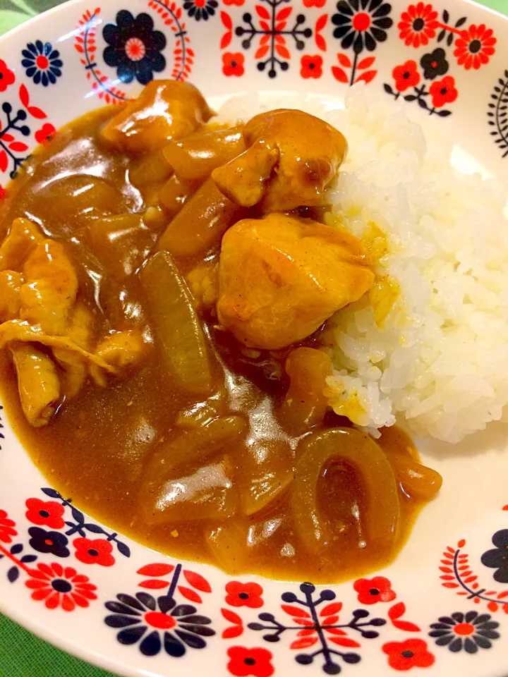 カレーで夕食🍛|かずみさん