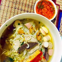 Rice noodle and Ramen mix together|KdeyPi Husbandさん