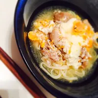 Snapdishの料理写真:鶏だしかけうどん|serioᵕ̈*⑅さん