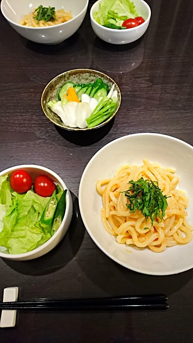 明太子うどん #明太子 #うどん|Kumikumiさん