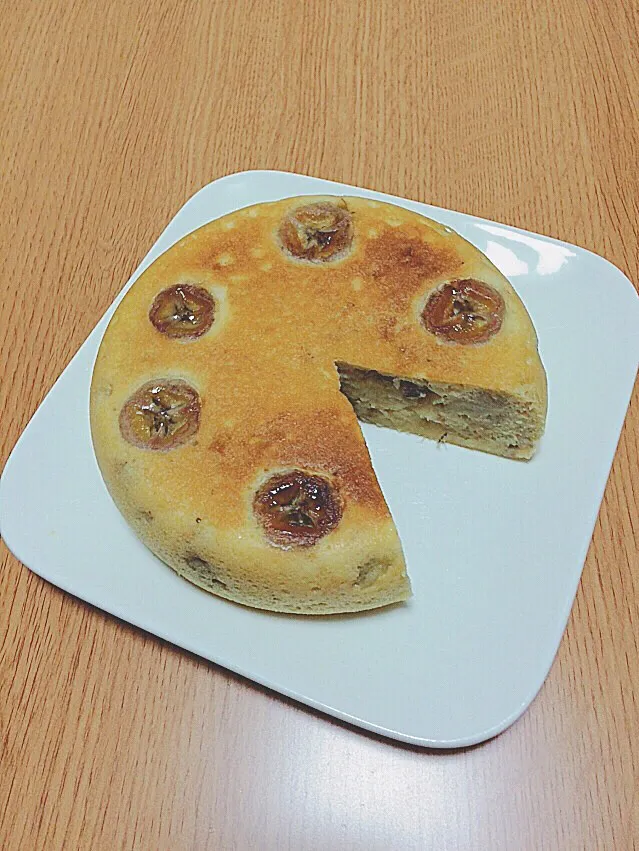 バナナケーキ🍞
オーブンがないからケーキは全て炊飯器で…うまい🙄💟|にしさん