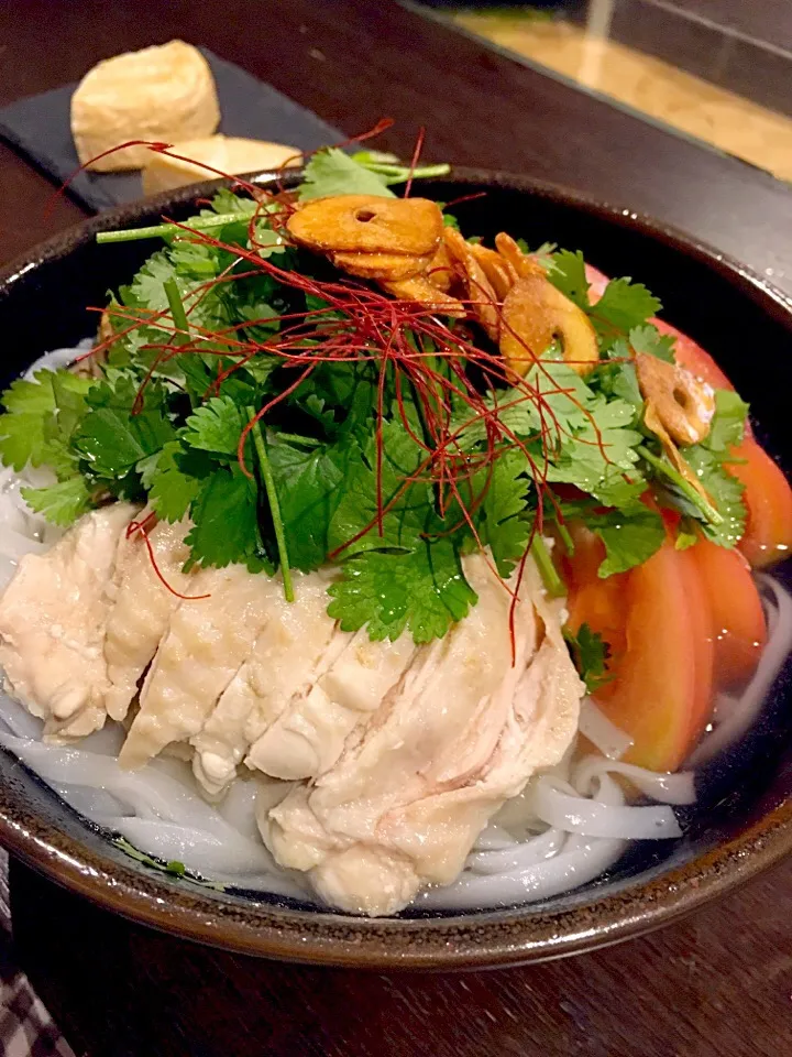 晩飯はフォー  ちと鶏出汁足らなかった（−＿−；）|村長さん