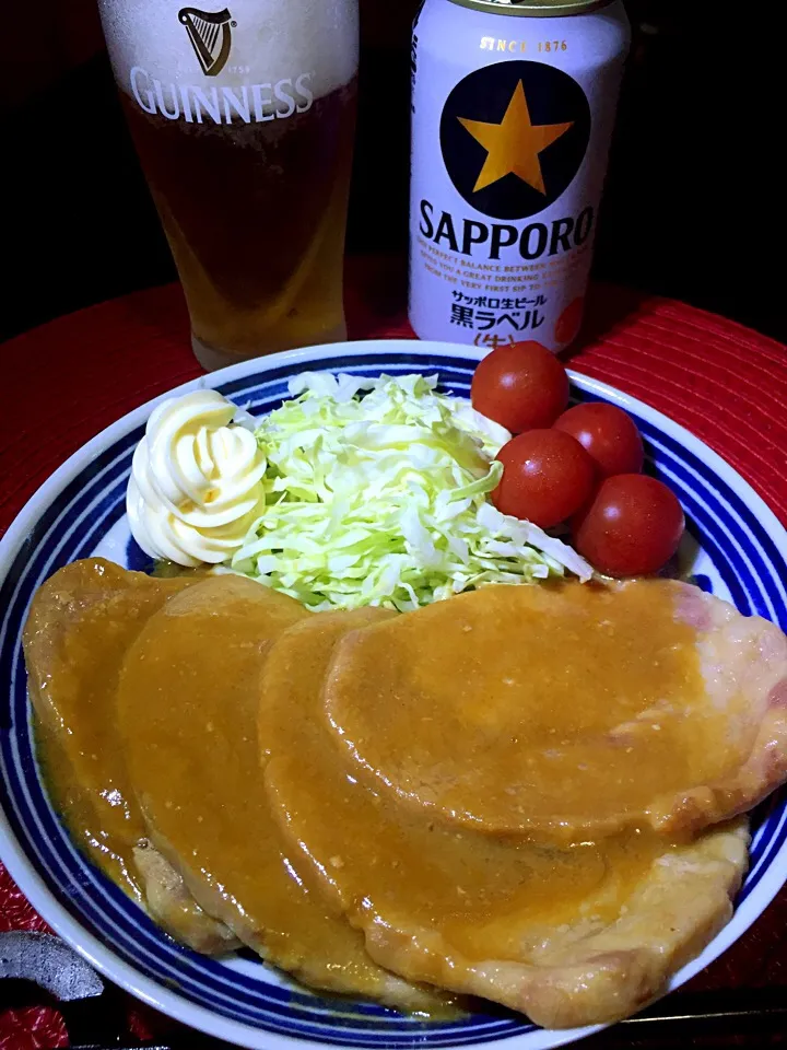 Snapdishの料理写真:豚ロースの味噌焼|あつしさん