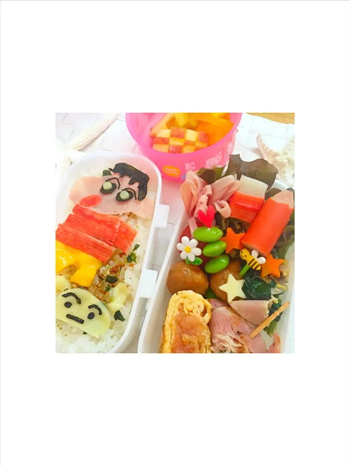 Snapdishの料理写真:クレヨンしんちゃん弁当🍙|carazさん