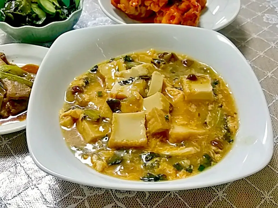 tofu on vege thick sauce あんかけ豆腐 #tofu#sauce #healthyfood|nene_rozieさん