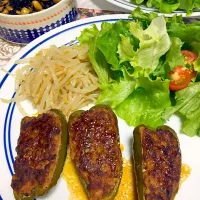 Snapdishの料理写真:ピーマンの肉詰め|minamiさん