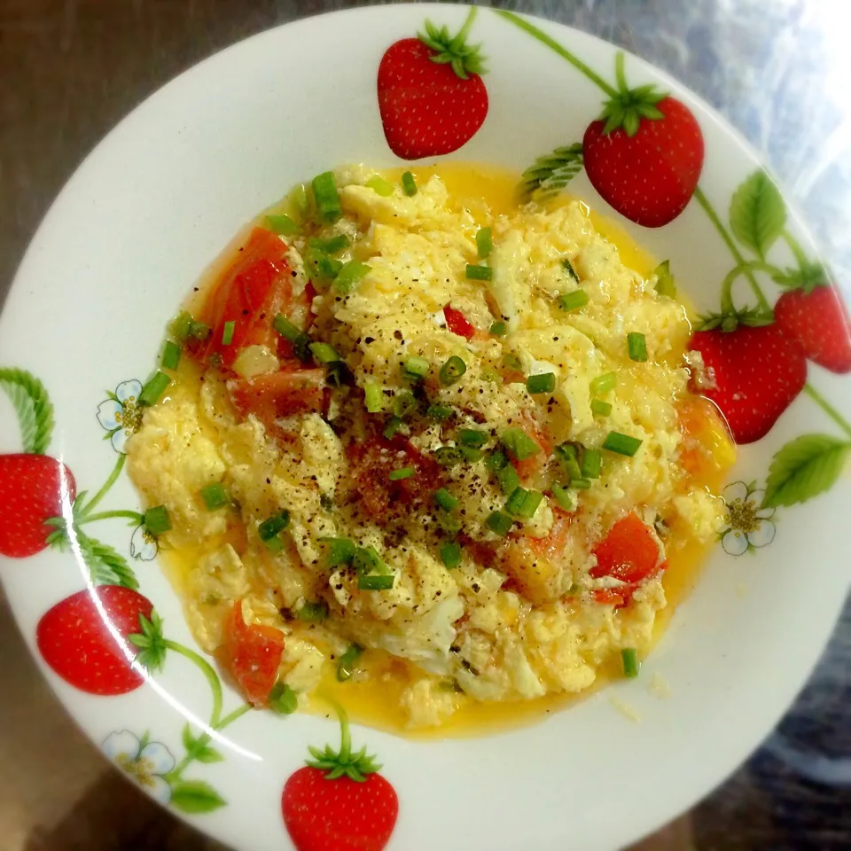 Stir fried and scrambled eggs|Charlotte Laiさん