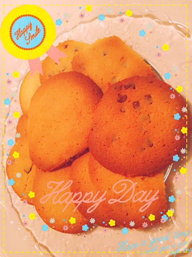 Snapdishの料理写真:♡パパ＆2女  手づくりCookie🍪♡|♡🍴Ⓜ︎Å®ℹ︎mama🍴♡さん