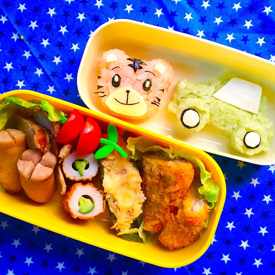 Snapdishの料理写真:長男 幼稚園お弁当☆|ひかりさん