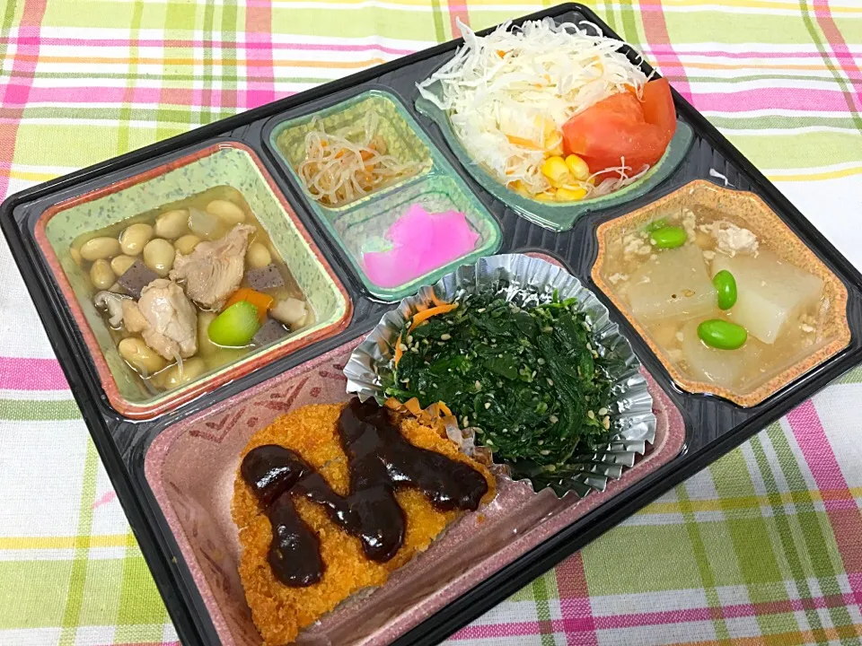 大豆と鶏肉のミネストローネ 日替わり弁当 豊川市宅配|Naokazu Kuritaさん