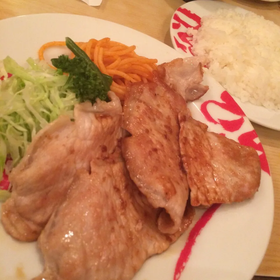 豚肉生姜焼定食@河鹿(赤坂見附)|塩豚骨さん