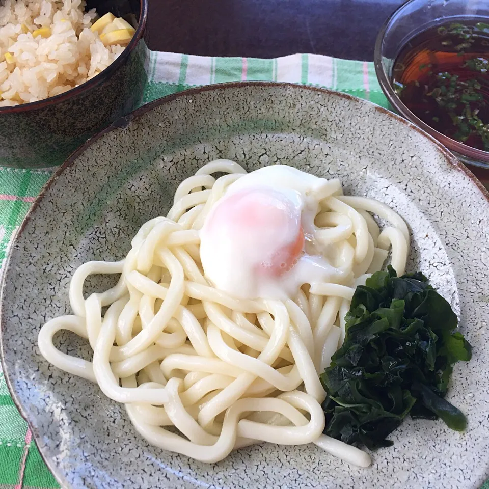 冷やしうどんと筍ごはん|純さん