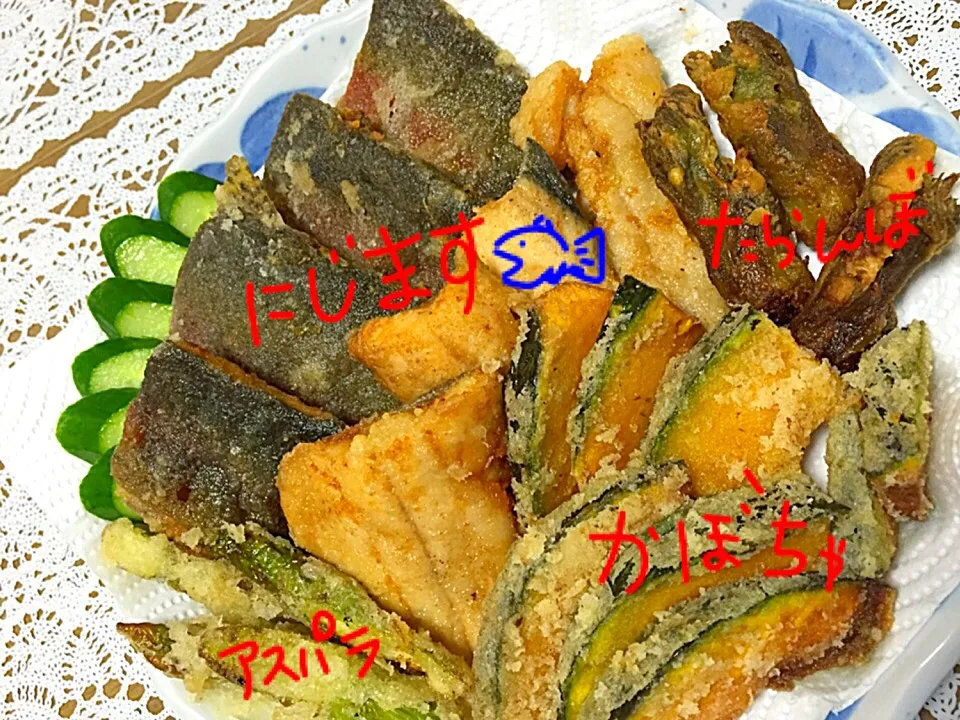 ニジマスとたらんぼの唐揚げ|ベジさんさん