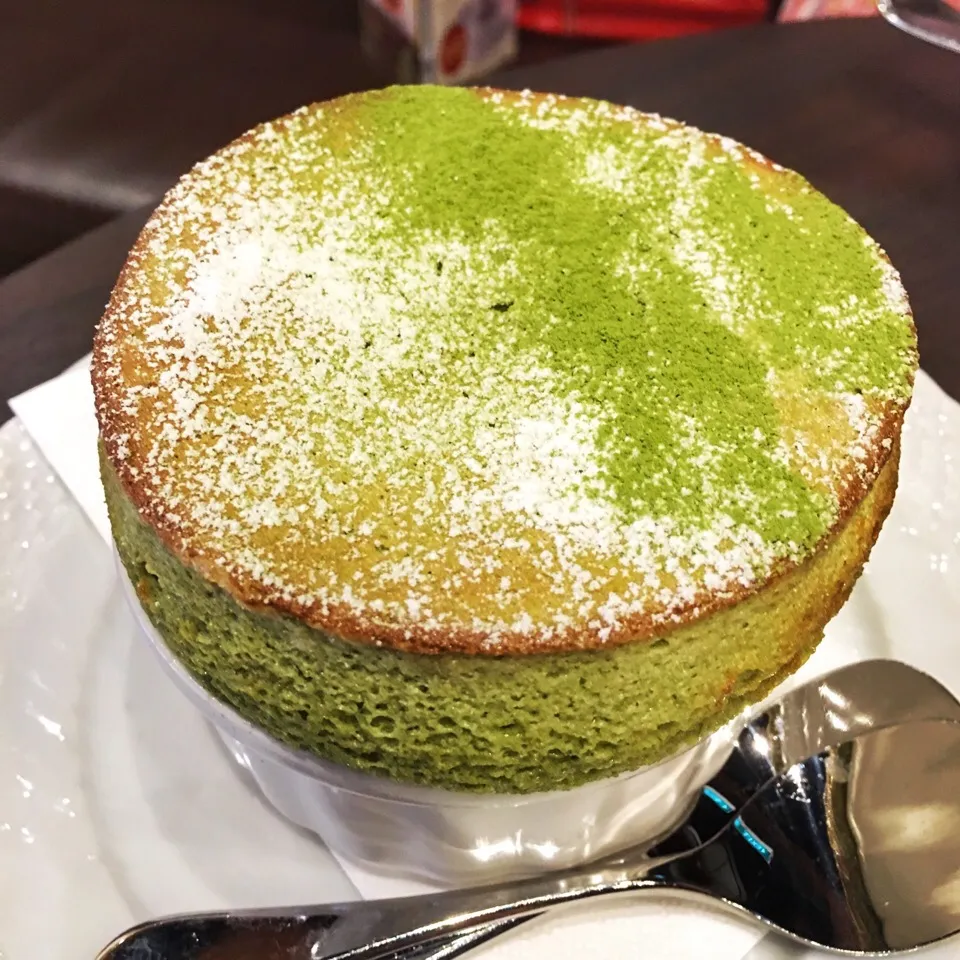 Matcha soufflé@Hoshino Coffee, Capitol Piazza|coxiella24さん