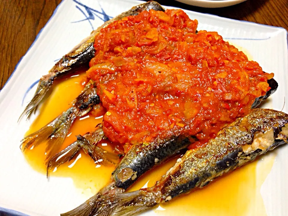 Today's Dinner イワシトマト煮込み☆♪|viviさん