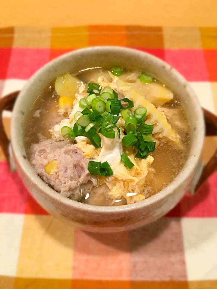 筍と鶏団子のスープ❤️|アリエッティさん