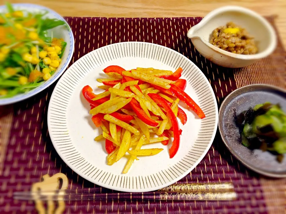 今日のお夕飯＊5/18|ゆきぼぅさん