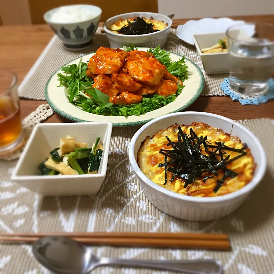 Snapdishの料理写真:今日の夕飯☆全体|あさこさん