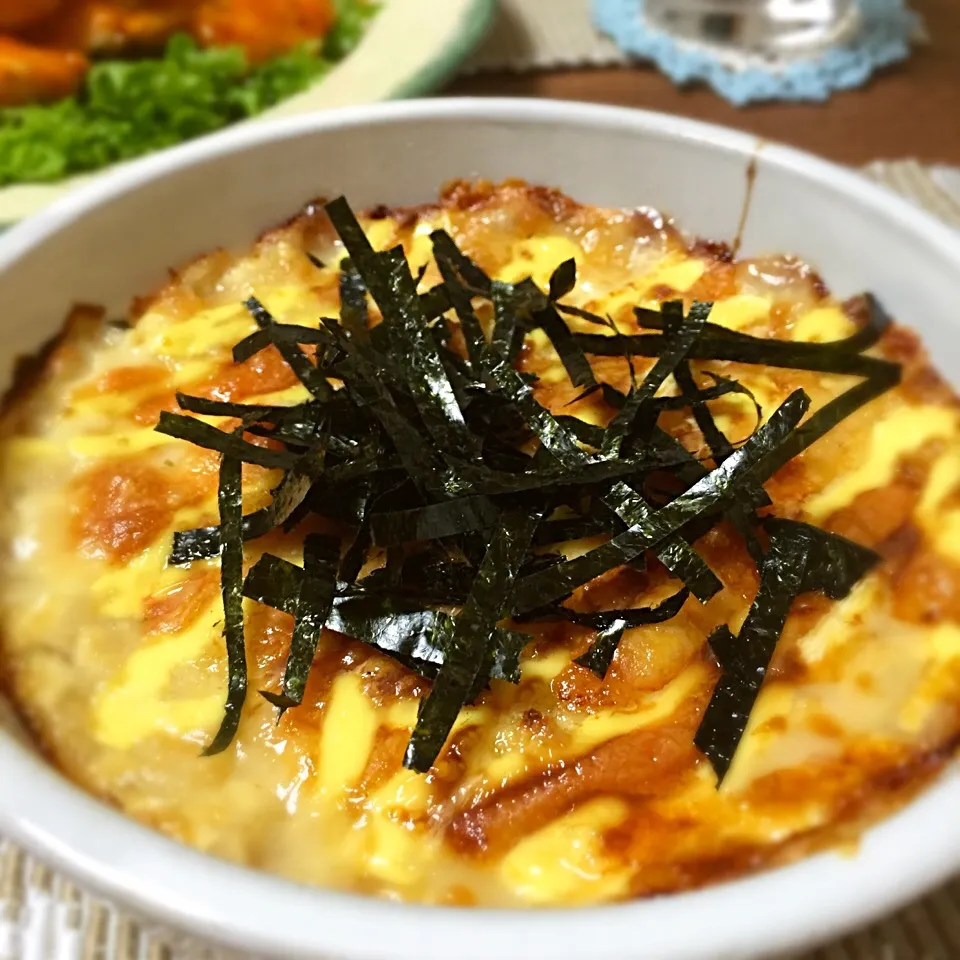 今日の夕飯☆豆腐長芋グラタンアップ|あさこさん