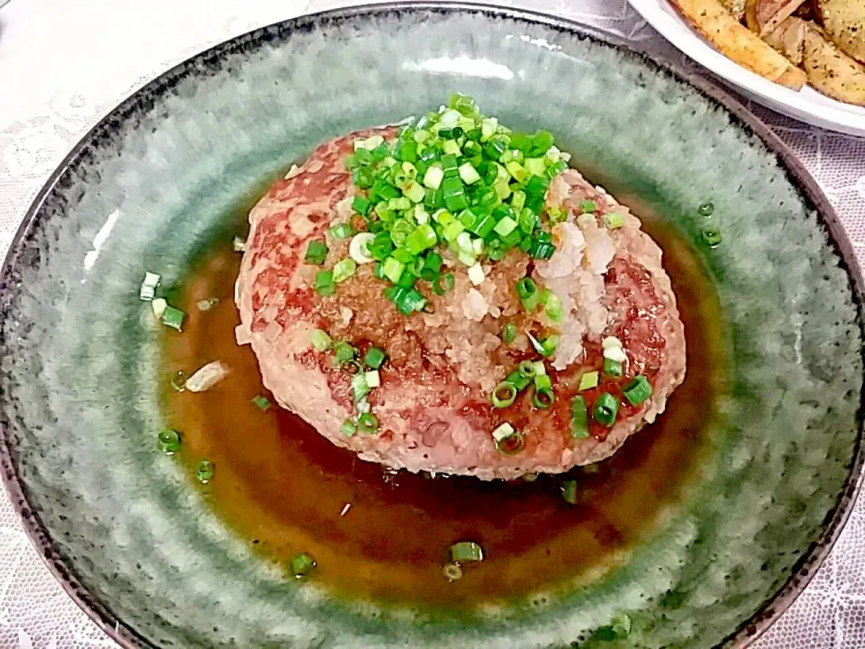 japanese burger patty steak  和風ハンバーグステーキ　 #Japanese cuisine  #burgersteak #Healthy #|nene_rozieさん