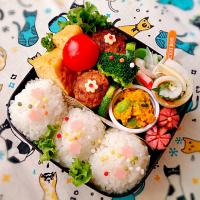 ピーマンの肉詰め弁当。
