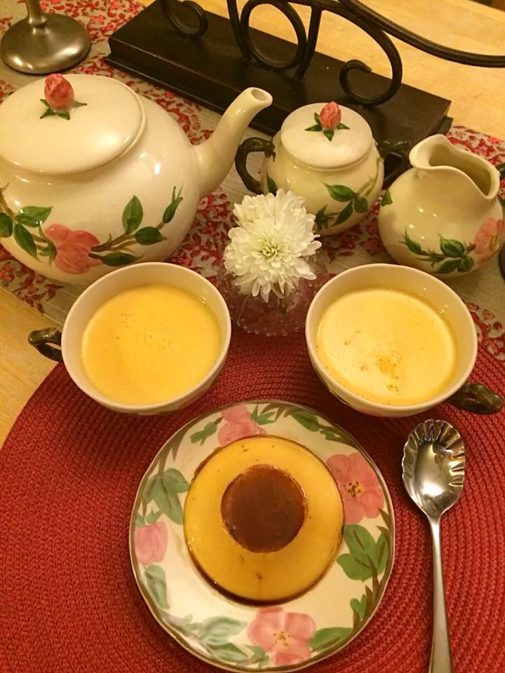 Snapdishの料理写真:Teacup leche flan or caramel custard|🌺IAnneさん