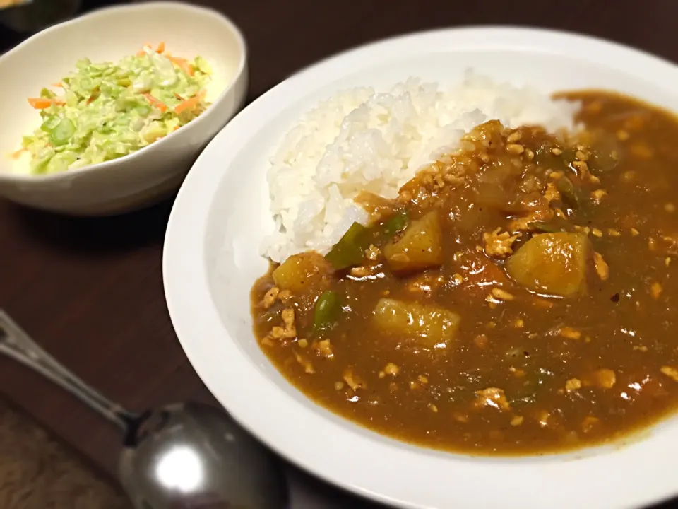 獅子唐チキンカレーとコールスロー|ゆうきさん