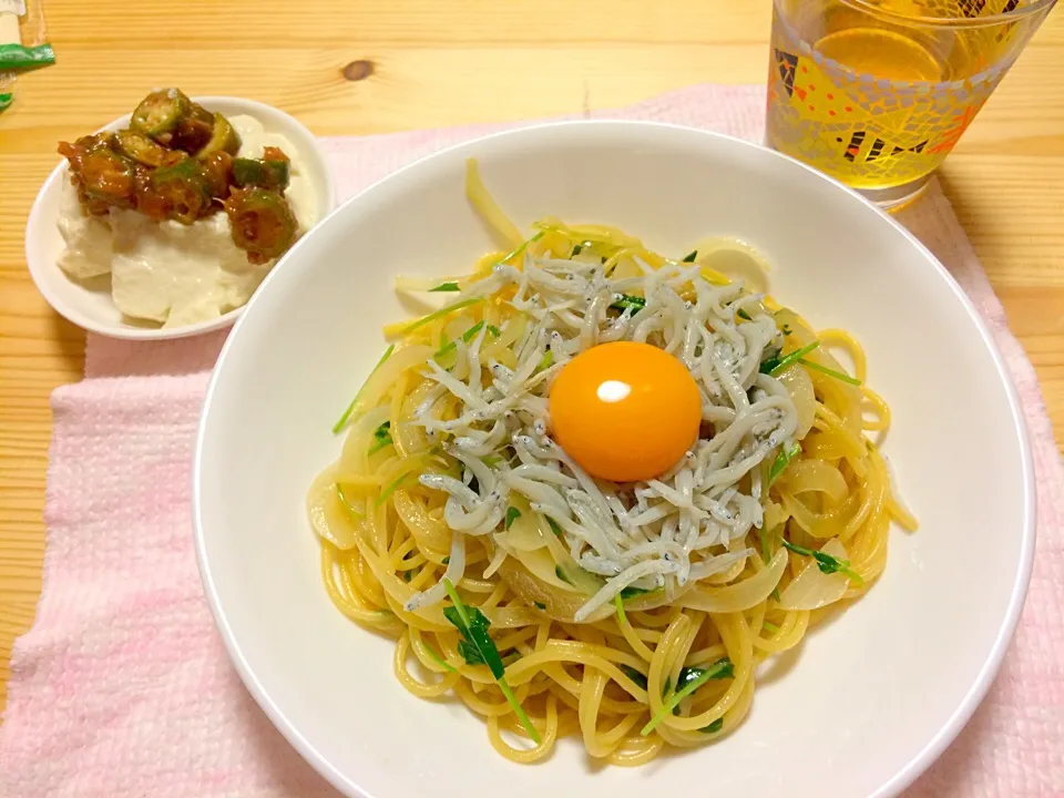 和風しらすパスタ|もつさん