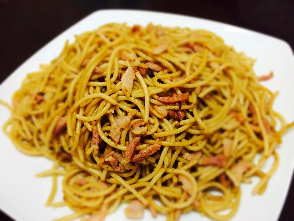 Kikkoman Garlic pasta.. 🍝 by: paupau 👍🏼👏🏼|Kamekawaさん